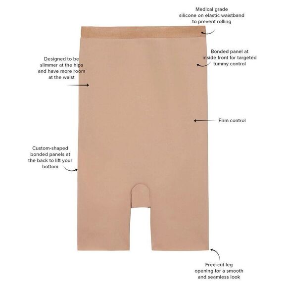 Wacoal NWT womens Shape Revelation Straight Hi-waist thigh shaper Shapeware M - Picture 2 of 7